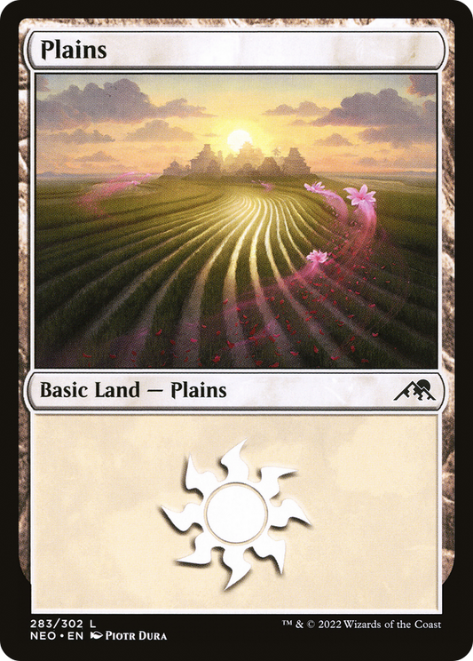 Plains (283) (NEO-283) - Kamigawa: Neon Dynasty Foil
