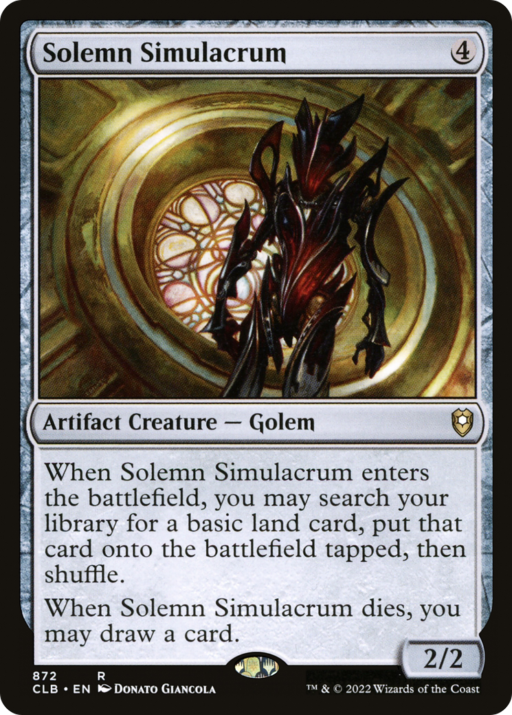 Solemn Simulacrum [Commander Legends: Battle for Baldur's Gate]