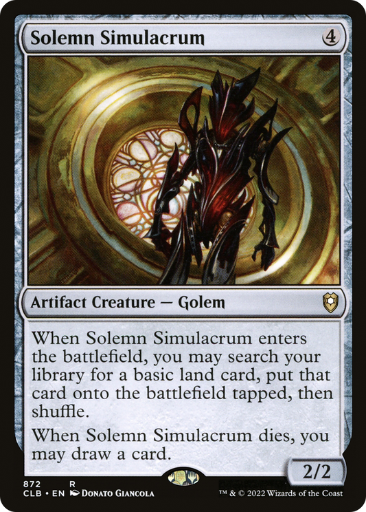 Solemn Simulacrum [Commander Legends: Battle for Baldur's Gate]