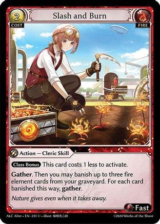 Slash and Burn (231) - Alchemical Revolution Alter Edition