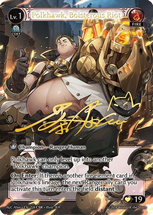 Polkhawk, Boisterous Riot (CSR) (228) - Alchemical Revolution Alter Edition Foil