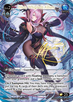 Nico, Whiplash Allure (CSR) (017) - Alchemical Revolution Alter Edition Foil