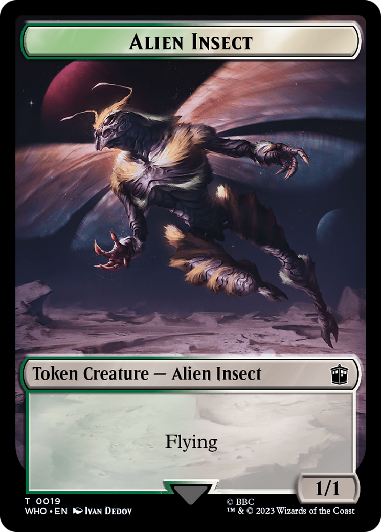 Alien Insect (TWHO-019) - Doctor Who Tokens