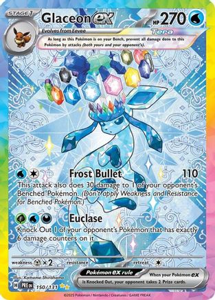 Glaceon ex 150/131  - Holofoil SV Prismatic Evolutions - Special Illustration Rare