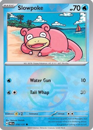 Slowpoke (Poke Ball Pattern) 018  - Holofoil SV Prismatic Evolutions - Common