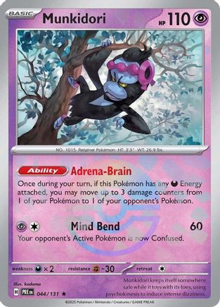 Munkidori (Poke Ball Pattern) 044  - Holofoil SV Prismatic Evolutions - Rare