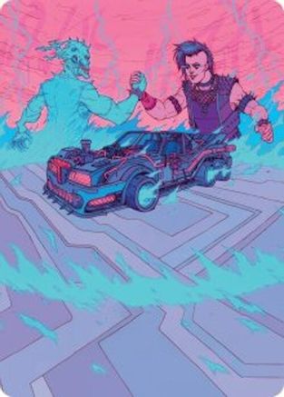 Demonic Junker Art Card [Aetherdrift Art Series]