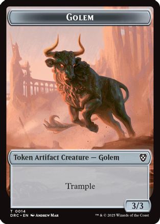 Golem (0014) // Golem (0015) Double-Sided Token [Aetherdrift Tokens]