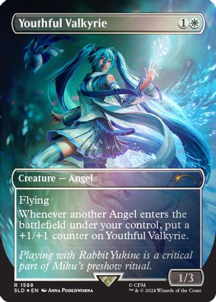 Youthful Valkyrie (Rainbow Foil - Japanese) [Secret Lair Drop Series]