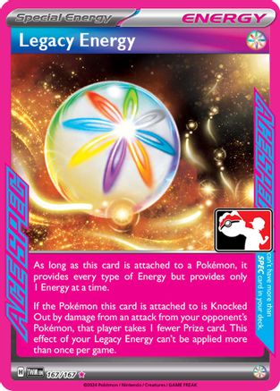 Legacy Energy 167  - Holofoil Prize Pack Series Cards - ACE SPEC Rare
