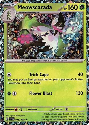 Meowscarada 015/198  - Holofoil Miscellaneous Cards & Products - Rare