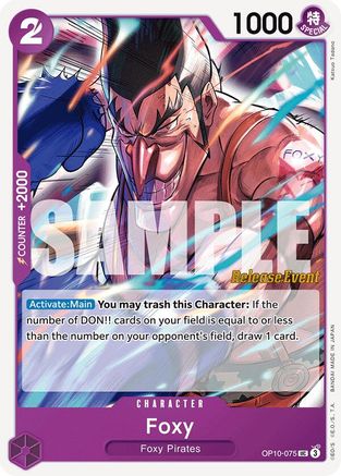 Foxy (OP10-075) - Royal Blood Release Event Cards