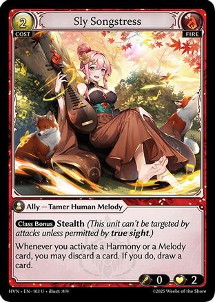 Sly Songstress (103) - Abyssal Heaven Foil