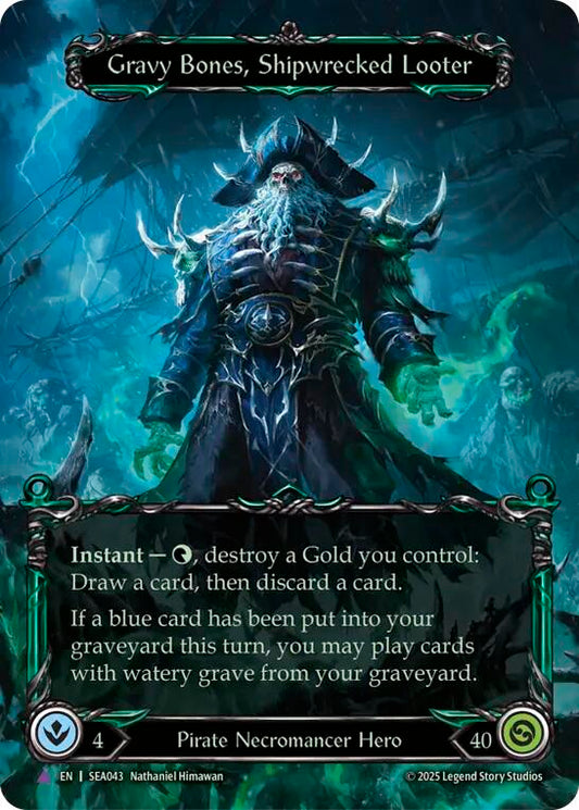 Gravy Bones, Shipwrecked Looter (Marvel) [SEA043] (High Seas)  Cold Foil