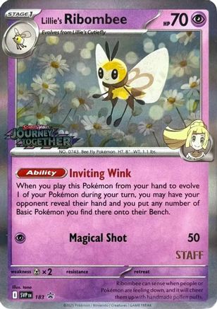 Lillie's Ribombee 183  - Holofoil SV Scarlet & Violet Promo Cards - Promo