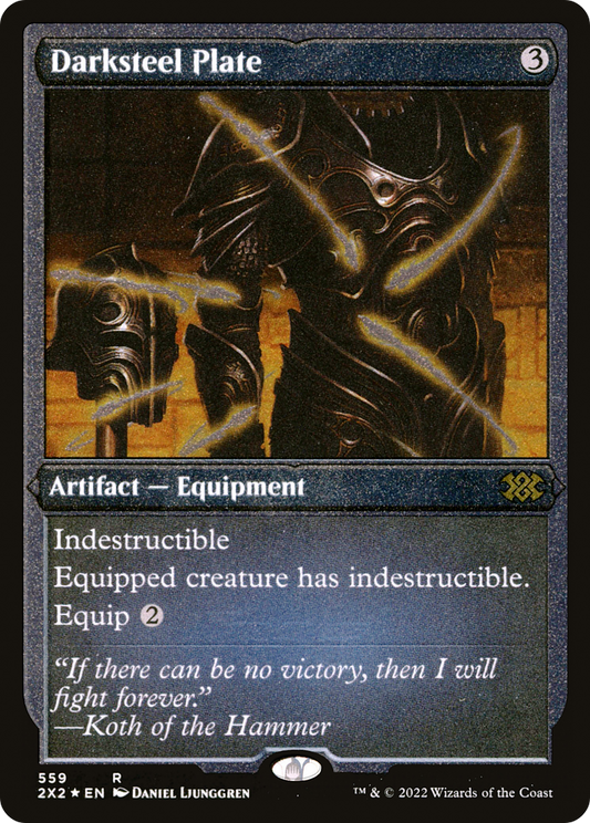 Darksteel Plate (Foil Etched) [Double Masters 2022]