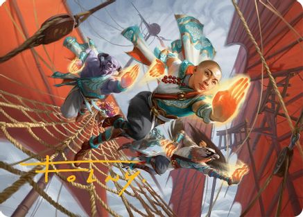 Aligned Heart Art Card (52/54) (Gold-Stamped Signature) [Tarkir: Dragonstorm Art Series]