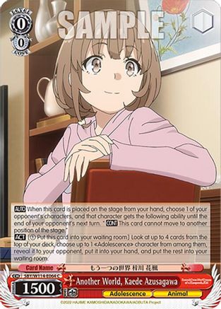Another World, Kaede Azusagawa (SBY/W114-E064 C) - Rascal Does Not Dream Series