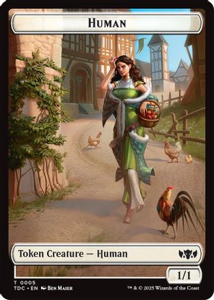 Human // Rat Double-Sided Token [Tarkir: Dragonstorm Commander Tokens]
