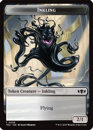 Inkling // Bird Double-Sided Token [Tarkir: Dragonstorm Commander Tokens]