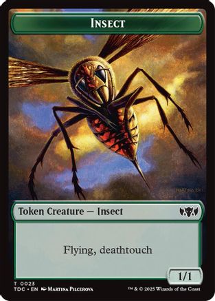 Insect (0023) // Wall Double-Sided Token [Tarkir: Dragonstorm Commander Tokens]