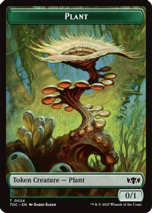 Plant // Goat Double-Sided Token [Tarkir: Dragonstorm Commander Tokens]