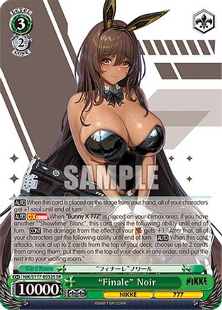 "Finale" Noir (SR) (NIK/S117-E032S SR) - GODDESS OF VICTORY: NIKKE