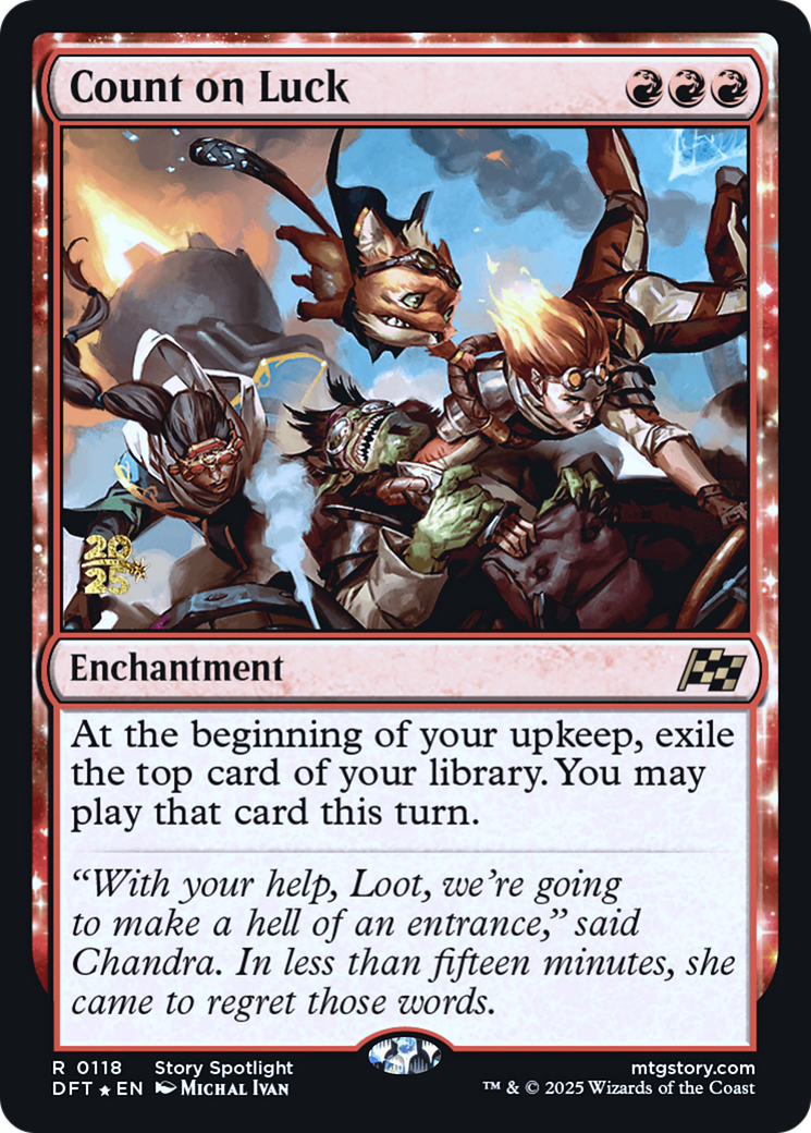 Count on Luck [Aetherdrift Prerelease Promos]