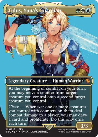 Tidus, Yuna's Guardian (Borderless) (Surge Foil) [FINAL FANTASY Commander]