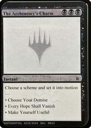 The Archenemy's Charm [Unknown Event]