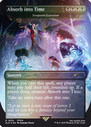 Absorb into Time - Temporal Extortion (Rainbow Foil) [Secret Lair Drop Series]