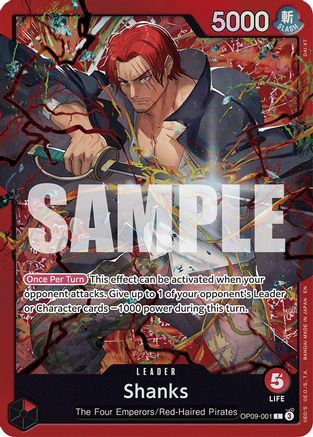 Shanks (Reprint) (OP09-001) - Starter Deck 23: RED Shanks Foil