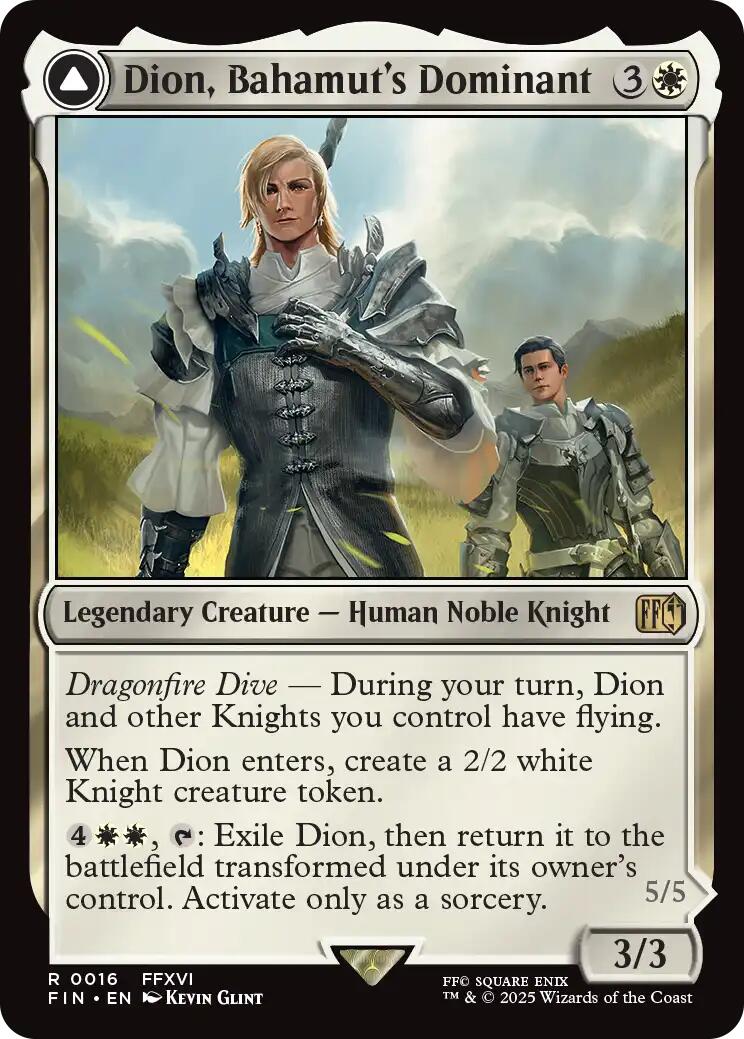 Dion, Bahamut's Dominant // Bahamut, Warden of Light [FINAL FANTASY]