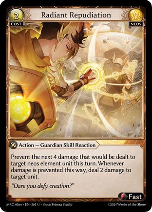 Radiant Repudiation (205) - Mercurial Heart Alter Edition Foil