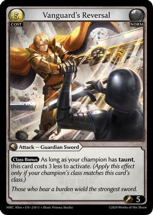 Vanguard's Reversal (210) - Mercurial Heart Alter Edition Foil