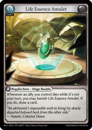 Life Essence Amulet (009) - Silvie Slime Sovreign Re Collection Lite