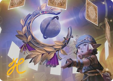 Astrologian's Planisphere Art Card (Gold-Stamped Signature) [FINAL FANTASY Art Series]