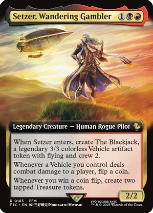 Setzer, Wandering Gambler (Extended Art) [FINAL FANTASY Commander]