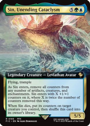 Sin, Unending Cataclysm (Extended Art) [FINAL FANTASY Commander]