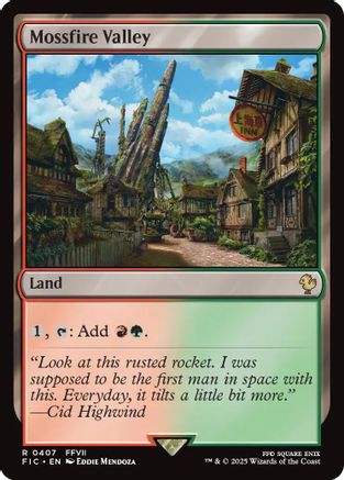 Mossfire Valley (Surge Foil) [FINAL FANTASY Commander]