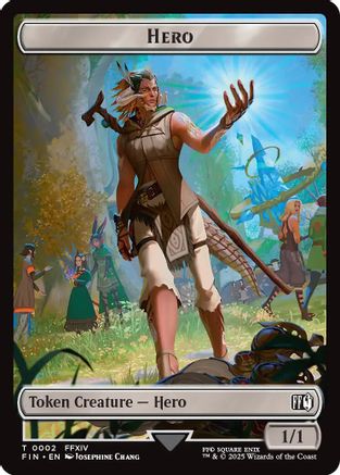 Hero (0002) // Knight Double-Sided Token [FINAL FANTASY Tokens]