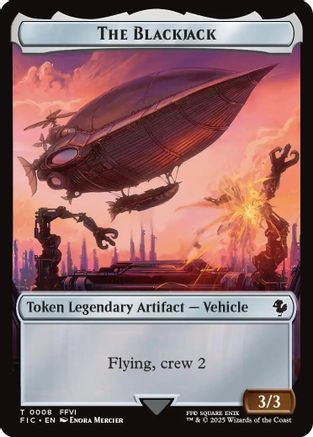 The Blackjack // The Monarch Double-Sided Token (Surge Foil) [FINAL FANTASY Commander Tokens]