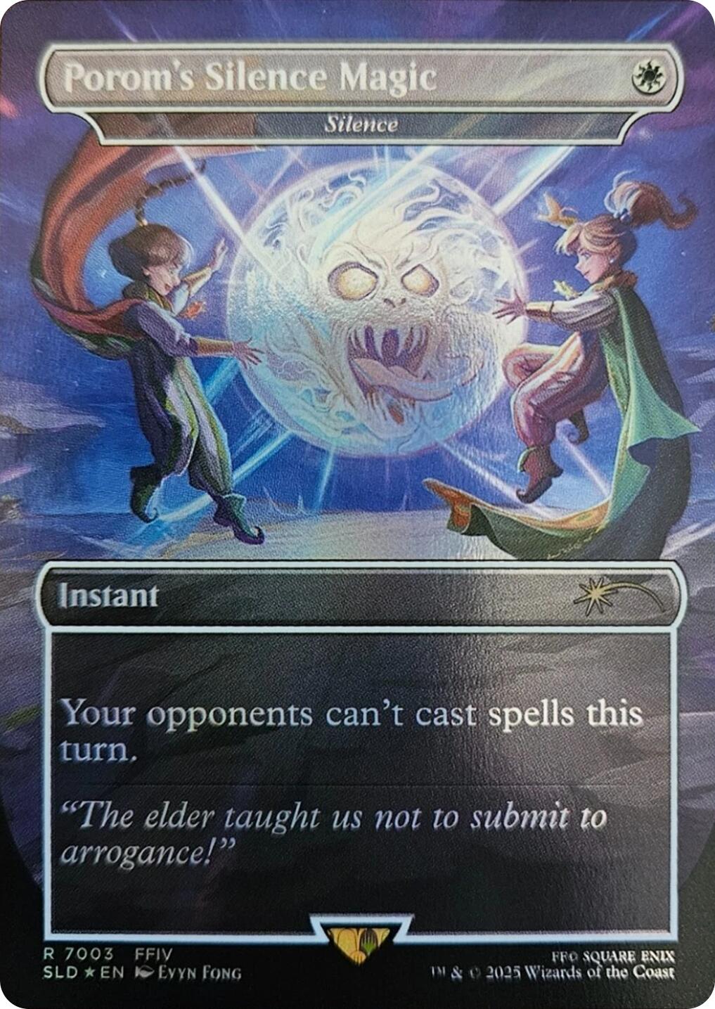 Porom's Silence Magic - Silence (Rainbow Foil) [Secret Lair Drop Series]