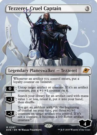 Tezzeret, Cruel Captain (Borderless) [Edge of Eternities]