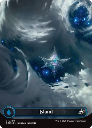 Island (0368) (Borderless) (Galaxy Foil) [Edge of Eternities]