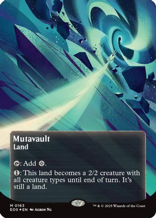 Mutavault (0163) (Borderless) (Galaxy Foil) [Edge of Eternities: Stellar Sights]
