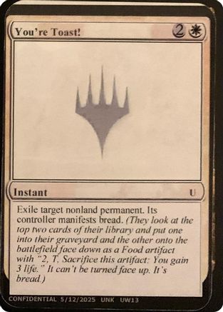 You're Toast! [Unknown Event]