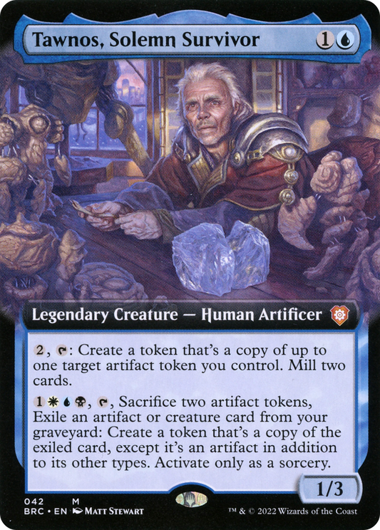 Tawnos, Solemn Survivor (Extended Art) [The Brothers' War Commander]