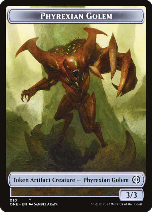 Phyrexian Golem (TONE-010) - Phyrexia: All Will Be One Tokens Foil