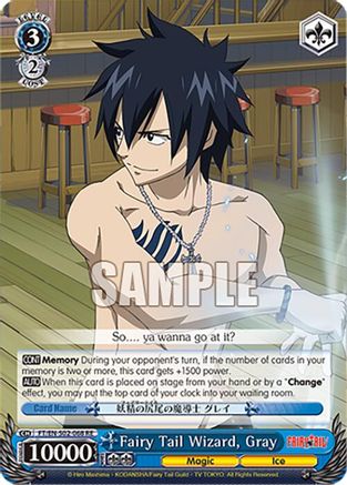 Fairy Tail Wizard, Gray (FT/EN-S02-068 RR RE) - Fairy Tail Chronicle Set